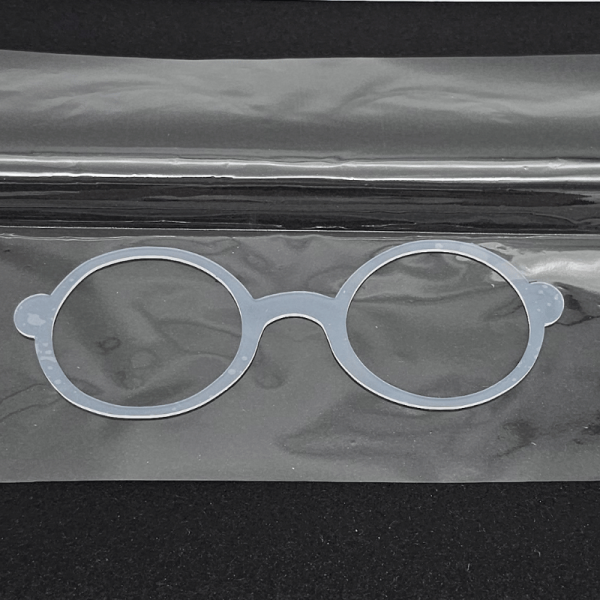 Runde Brille - Silikoneinlage / Silikonstempel